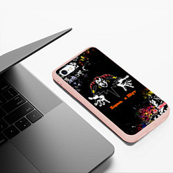 Чехол iPhone 6/6S Plus матовый Король и Шут: Логотипы, цвет: 3D-светло-розовый — фото 2