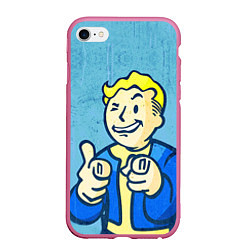 Чехол iPhone 6/6S Plus матовый Fallout: It's okey цвета 3D-малиновый — фото 1