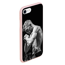 Чехол iPhone 7/8 матовый Conor McGregor: Mono, цвет: 3D-светло-розовый — фото 2
