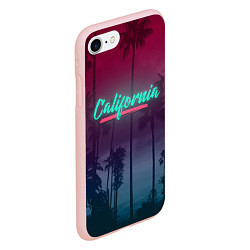 Чехол iPhone 7/8 матовый California, цвет: 3D-светло-розовый — фото 2