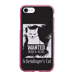 Чехол iPhone 7/8 матовый Wanted Cat, цвет: 3D-малиновый