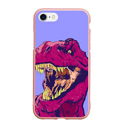 Чехол iPhone 7/8 матовый Rex, цвет: 3D-светло-розовый