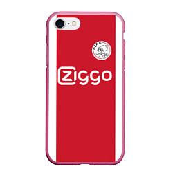 Чехол iPhone 7/8 матовый Ajax FC: Ziggo, цвет: 3D-малиновый