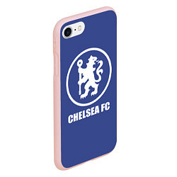 Чехол iPhone 7/8 матовый Chelsea FC, цвет: 3D-светло-розовый — фото 2