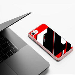 Чехол iPhone 7/8 матовый CS:GO Cyrex Style, цвет: 3D-светло-розовый — фото 2