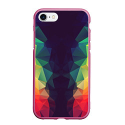 Чехол iPhone 7/8 матовый Grazy Poly VPPDGryphon, цвет: 3D-малиновый