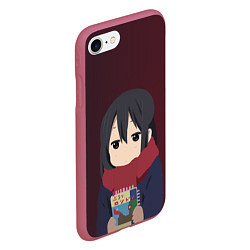 Чехол iPhone 7/8 матовый K-ON, цвет: 3D-малиновый — фото 2