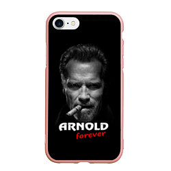 Чехол iPhone 7/8 матовый Arnold forever, цвет: 3D-светло-розовый