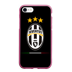 Чехол iPhone 7/8 матовый Juventus: 3 stars