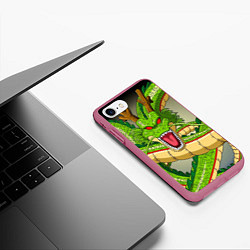 Чехол iPhone 7/8 матовый Dragon Ball, цвет: 3D-малиновый — фото 2
