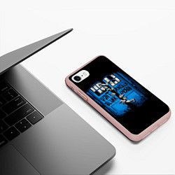 Чехол iPhone 7/8 матовый Будка доктора, цвет: 3D-светло-розовый — фото 2