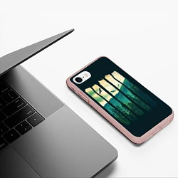 Чехол iPhone 7/8 матовый Green Life, цвет: 3D-светло-розовый — фото 2
