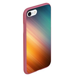 Чехол iPhone 7/8 матовый Стильный окрас, цвет: 3D-малиновый — фото 2