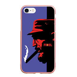 Чехол iPhone 7/8 матовый Fidel, цвет: 3D-светло-розовый