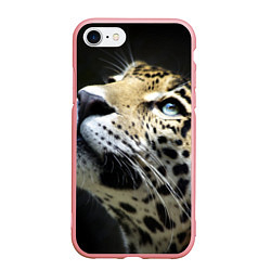 Чехол iPhone 7/8 матовый Хищный леопард, цвет: 3D-баблгам