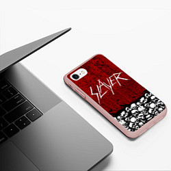 Чехол iPhone 7/8 матовый Slayer Red, цвет: 3D-светло-розовый — фото 2