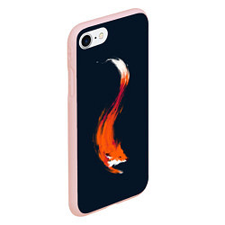 Чехол iPhone 7/8 матовый Хитрая лисичка, цвет: 3D-светло-розовый — фото 2