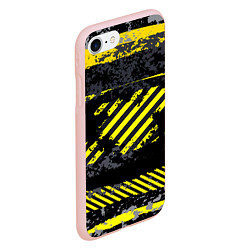 Чехол iPhone 7/8 матовый Grunge Line, цвет: 3D-светло-розовый — фото 2
