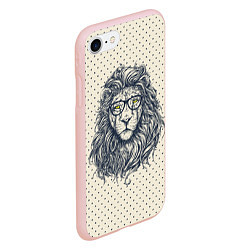 Чехол iPhone 7/8 матовый SWAG Lion, цвет: 3D-светло-розовый — фото 2