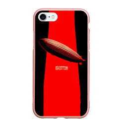 Чехол iPhone 7/8 матовый Led Zeppelin: Red line