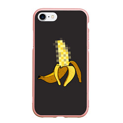 Чехол iPhone 7/8 матовый XXX Banana, цвет: 3D-светло-розовый