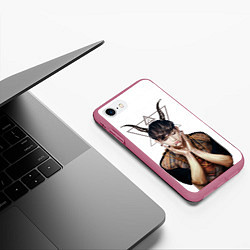 Чехол iPhone 7/8 матовый EXO Demon, цвет: 3D-малиновый — фото 2