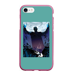 Чехол iPhone 7/8 матовый Dead Mountain, цвет: 3D-малиновый