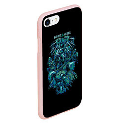 Чехол iPhone 7/8 матовый Ghost In The Shell 7, цвет: 3D-светло-розовый — фото 2