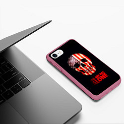 Чехол iPhone 7/8 матовый Ты не одинок!, цвет: 3D-малиновый — фото 2