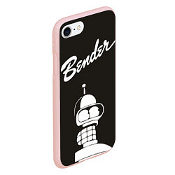 Чехол iPhone 7/8 матовый Bender Retro, цвет: 3D-светло-розовый — фото 2