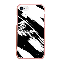 Чехол iPhone 7/8 матовый Чёрно-белый