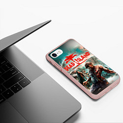 Чехол iPhone 7/8 матовый Dead Island, цвет: 3D-светло-розовый — фото 2