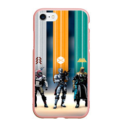 Чехол iPhone 7/8 матовый Destiny 8, цвет: 3D-светло-розовый