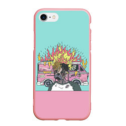 Чехол iPhone 7/8 матовый XXXTentacion Bus, цвет: 3D-баблгам