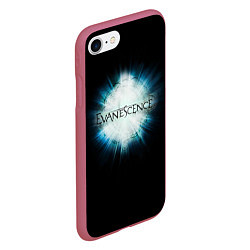 Чехол iPhone 7/8 матовый Evanescence Explode, цвет: 3D-малиновый — фото 2