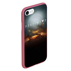 Чехол iPhone 7/8 матовый Destiny 2, цвет: 3D-малиновый — фото 2