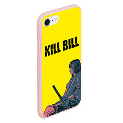 Чехол iPhone 7/8 матовый Kill Bill, цвет: 3D-светло-розовый — фото 2