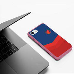 Чехол iPhone 7/8 матовый Gambit eSports, цвет: 3D-малиновый — фото 2