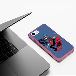 Чехол iPhone 7/8 матовый Your Rule Your Life, цвет: 3D-малиновый — фото 2