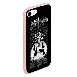 Чехол iPhone 7/8 матовый Wolves in the Throne Room, цвет: 3D-светло-розовый — фото 2