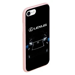 Чехол iPhone 7/8 матовый Lexus, цвет: 3D-светло-розовый — фото 2