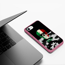 Чехол iPhone 7/8 матовый Made in Italy, цвет: 3D-малиновый — фото 2
