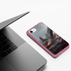 Чехол iPhone 7/8 матовый Battlefield: Plan A, цвет: 3D-малиновый — фото 2