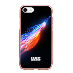 Чехол iPhone 7/8 матовый Rocket League, цвет: 3D-светло-розовый