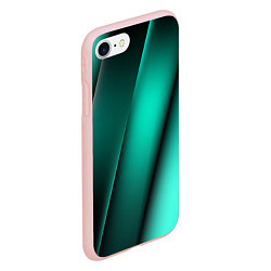 Чехол iPhone 7/8 матовый Emerald lines, цвет: 3D-светло-розовый — фото 2