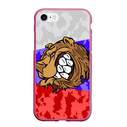 Чехол iPhone 7/8 матовый Русский Медведь