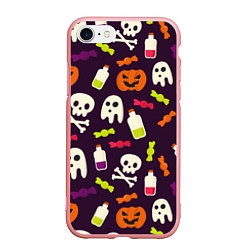 Чехол iPhone 7/8 матовый Halloween, цвет: 3D-баблгам