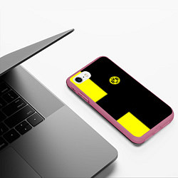 Чехол iPhone 7/8 матовый BVB FC: Black style, цвет: 3D-малиновый — фото 2