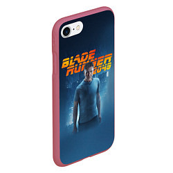 Чехол iPhone 7/8 матовый BR 2049: Rick Deckard, цвет: 3D-малиновый — фото 2