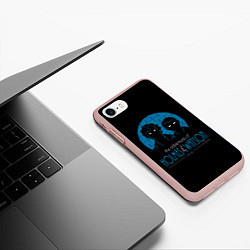 Чехол iPhone 7/8 матовый Холмс и Ватсон 221B, цвет: 3D-светло-розовый — фото 2